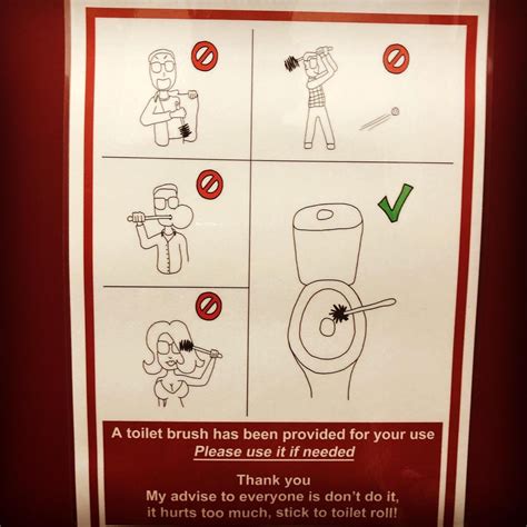 toilet brush usage instructions